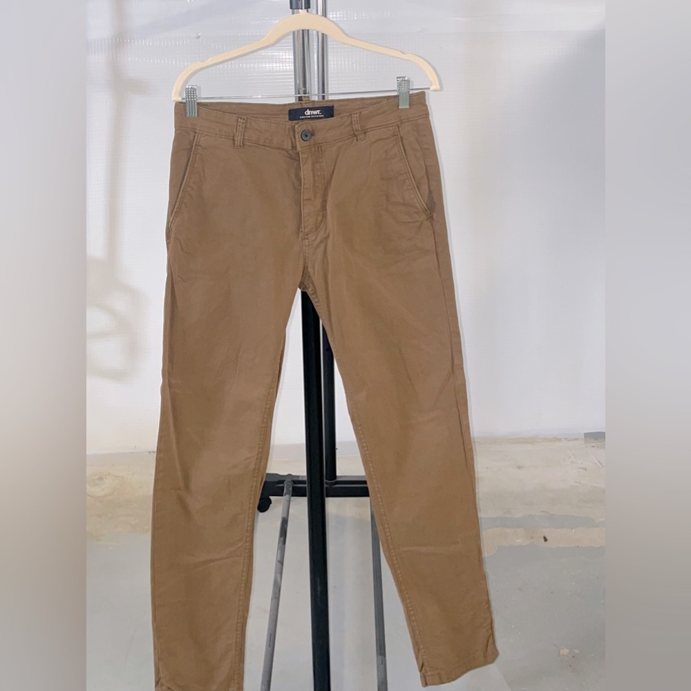 Zara Man Khaki Slim Fit Pants